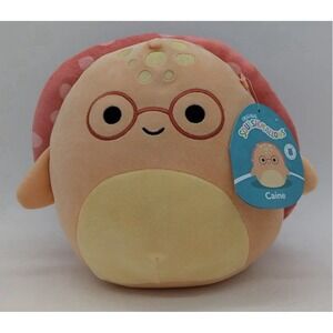 Squishmallows Caine the Turtle | NWT |‎ Red Glasses | Polka Dot Shell